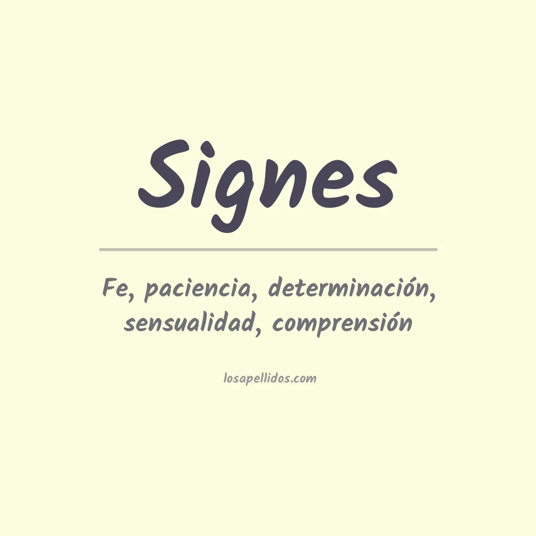 Apellido Signes