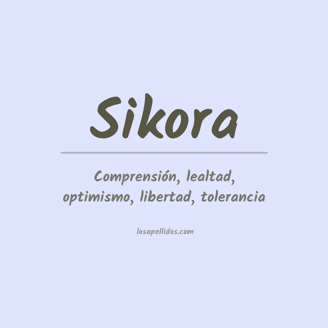 Apellido Sikora