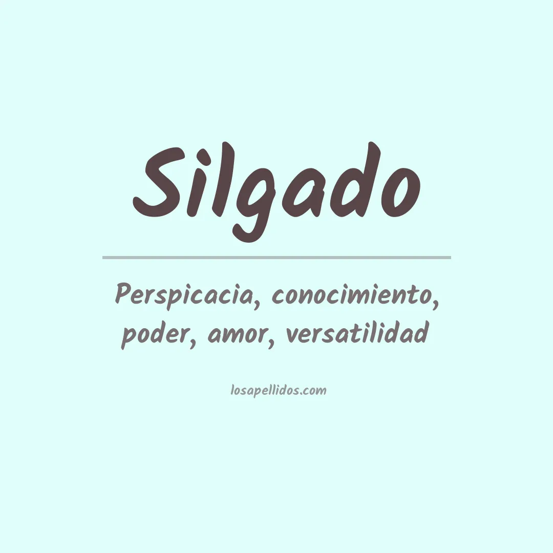 Apellido Silgado
