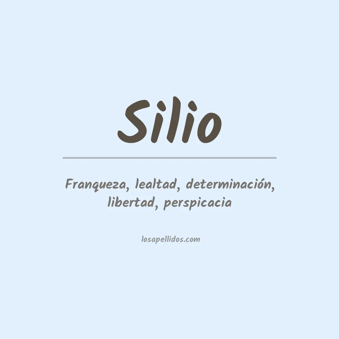 Apellido Silio