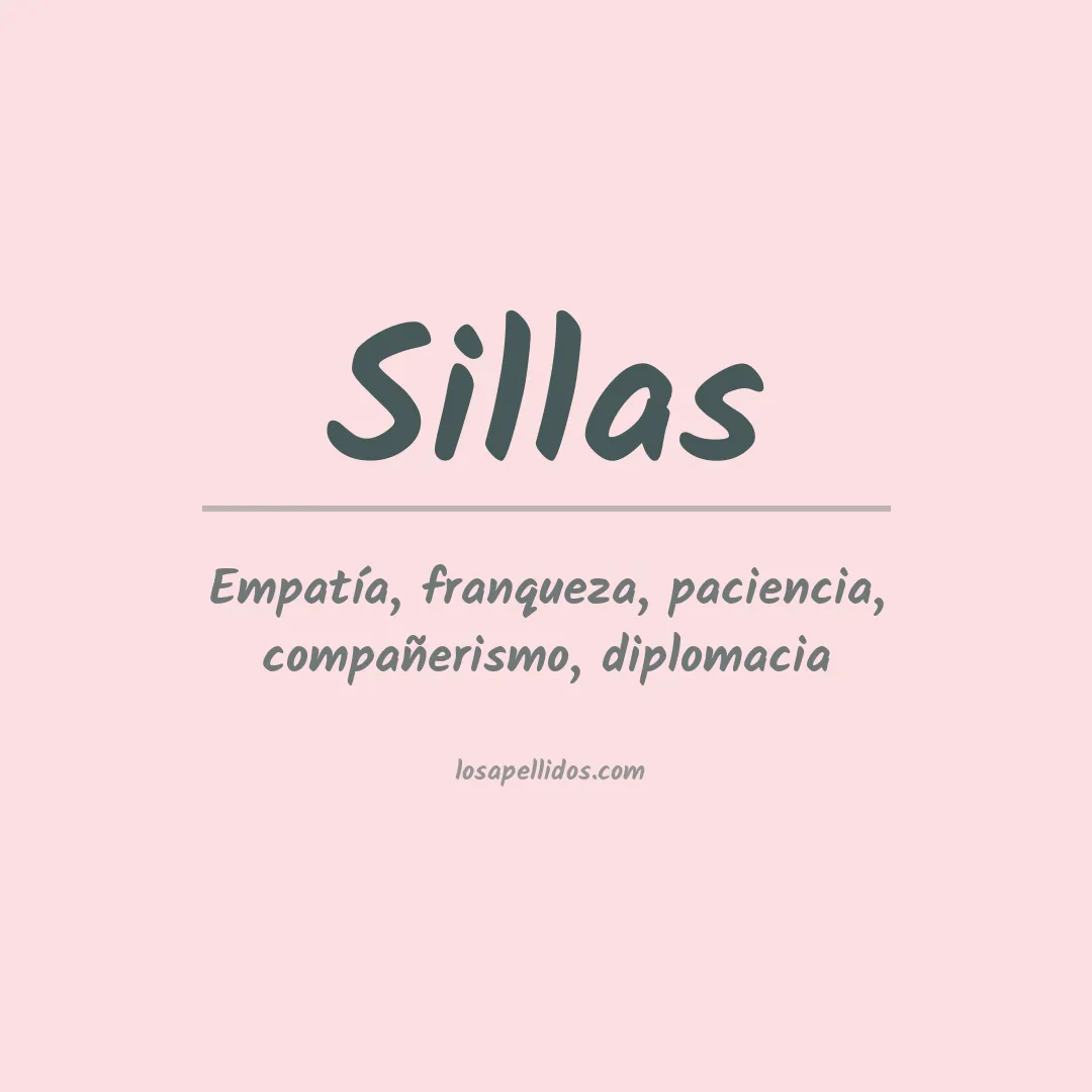 Apellido Sillas