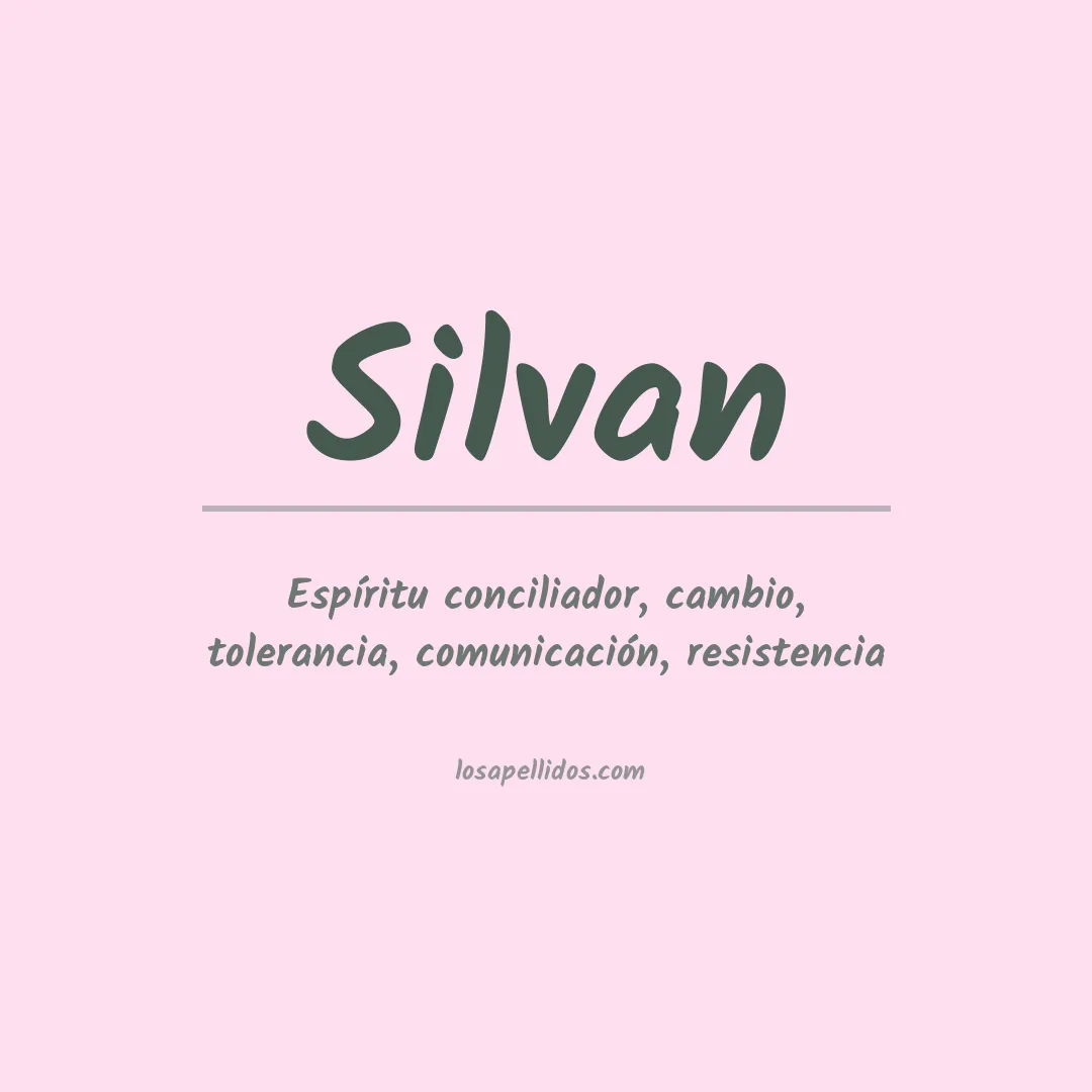 Apellido Silvan