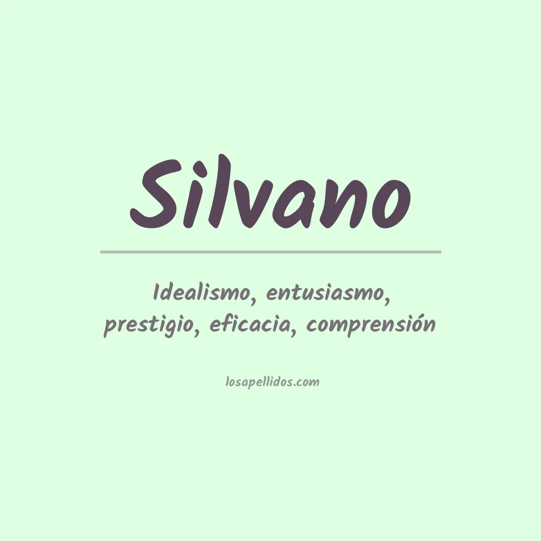 Apellido Silvano