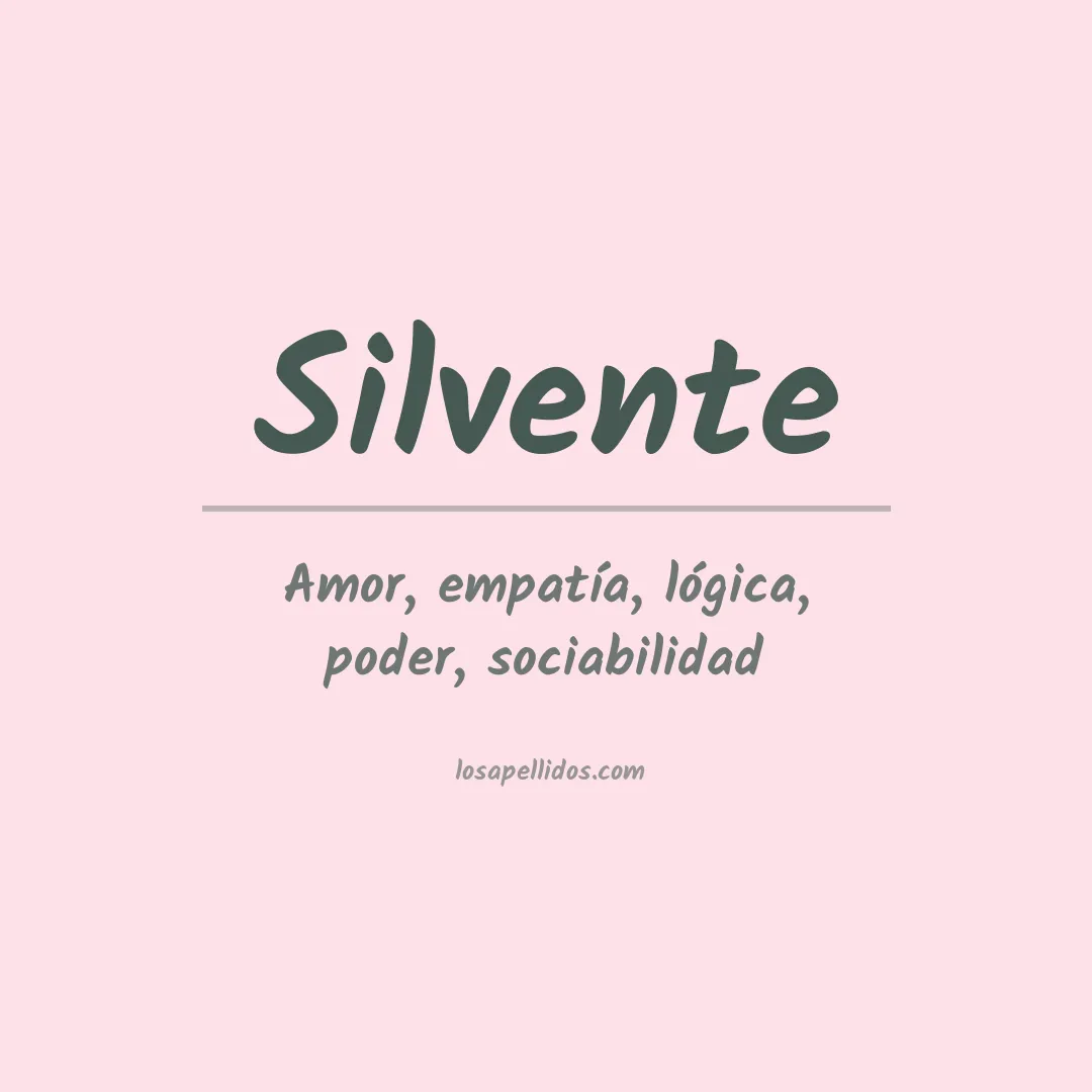 Apellido Silvente