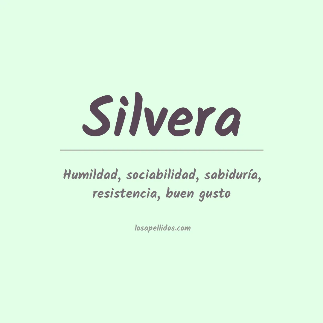 Apellido Silvera