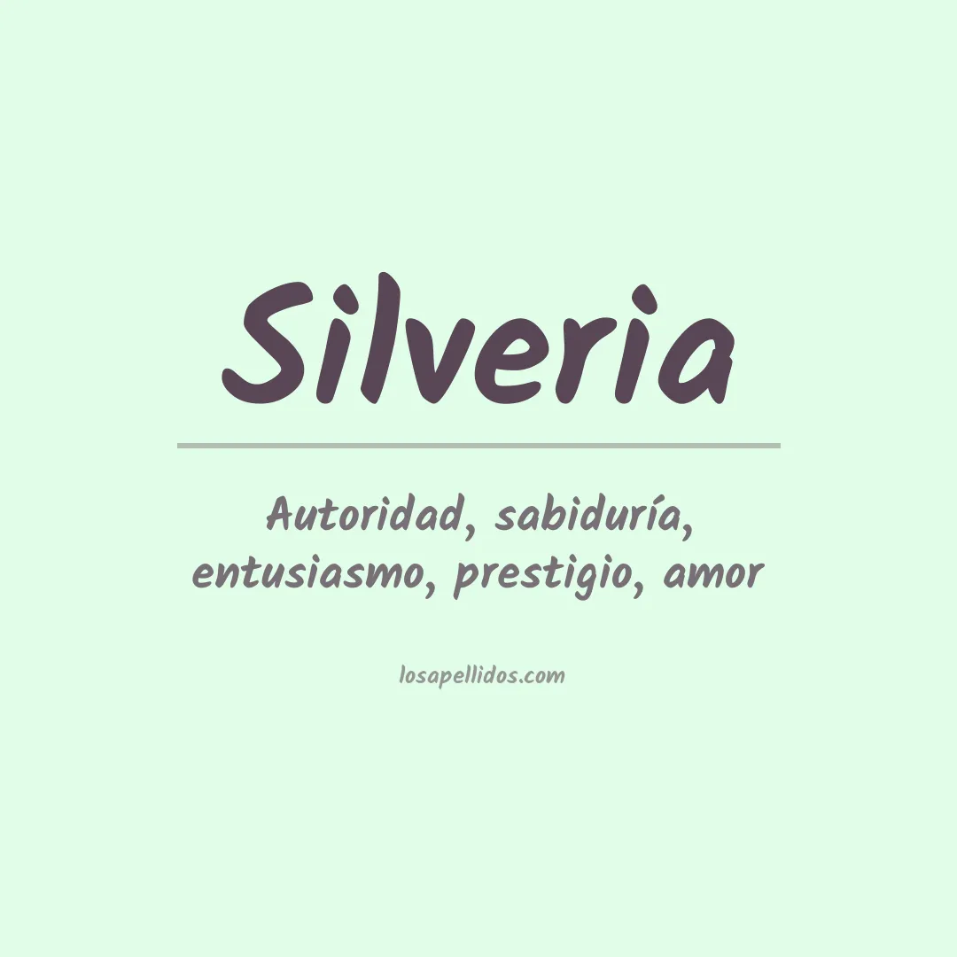 Apellido Silveria