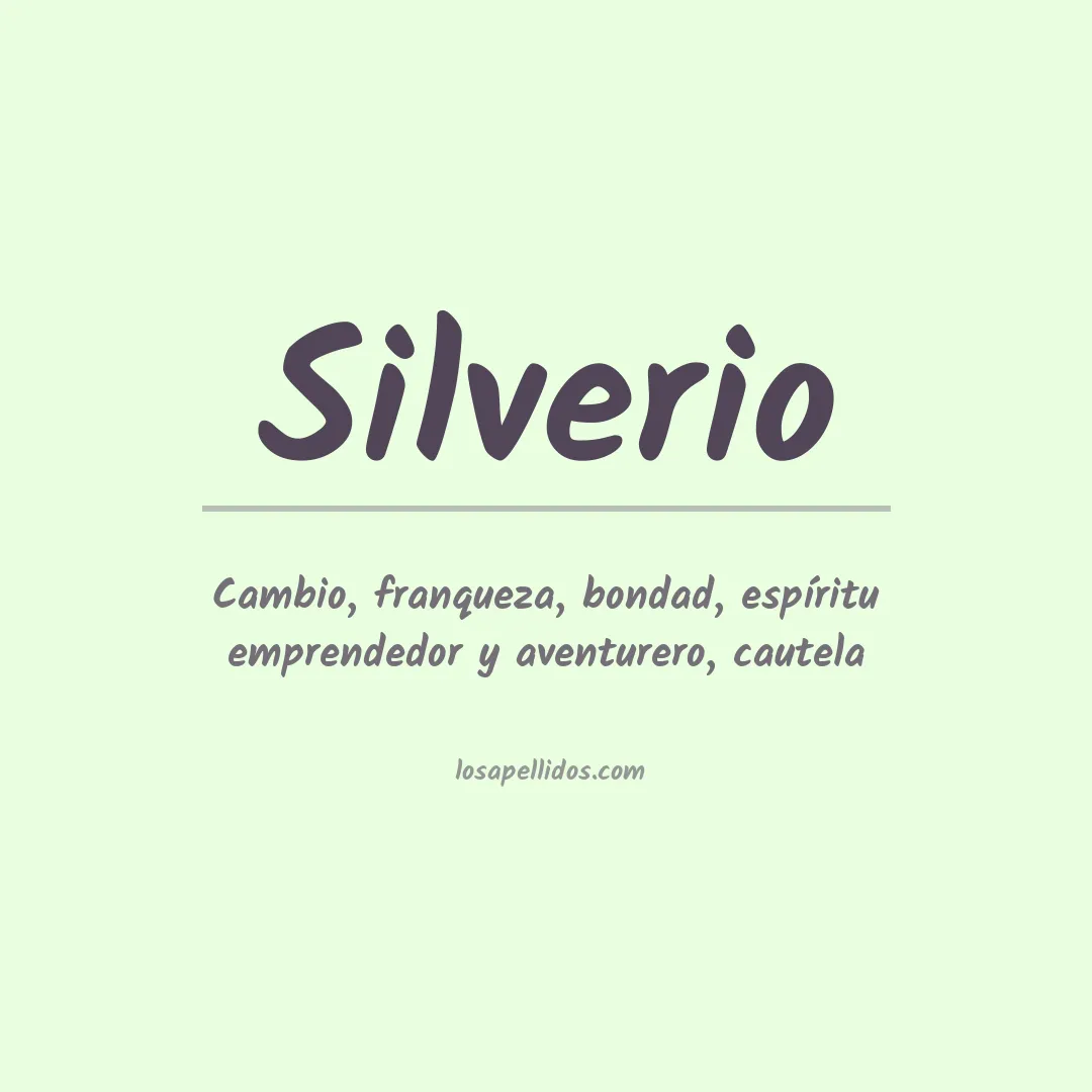 Apellido Silverio