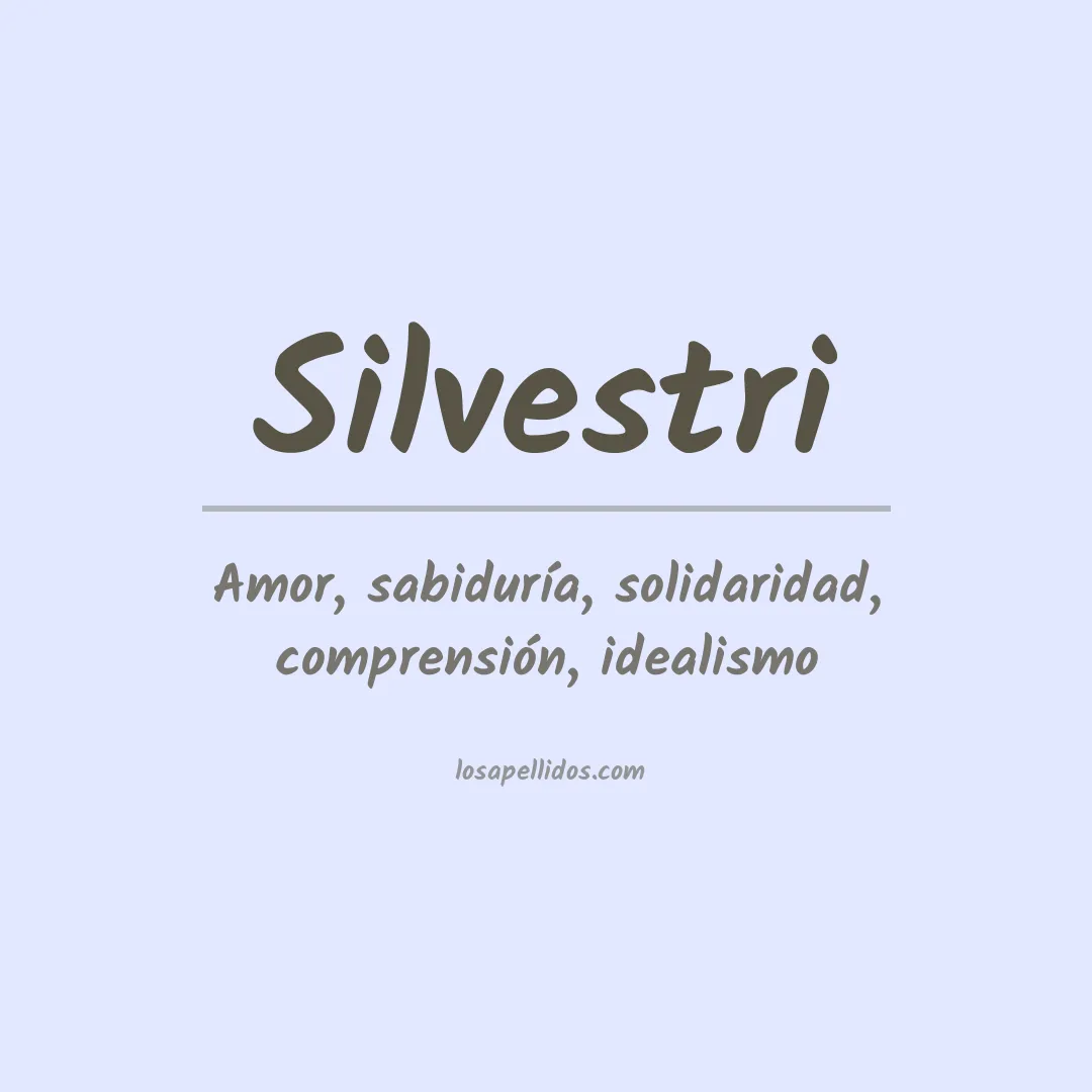 Apellido Silvestri