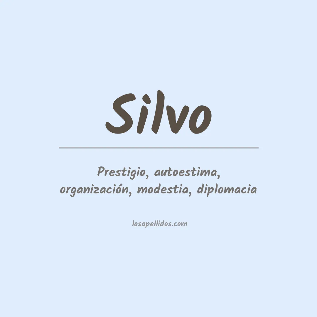 Apellido Silvo