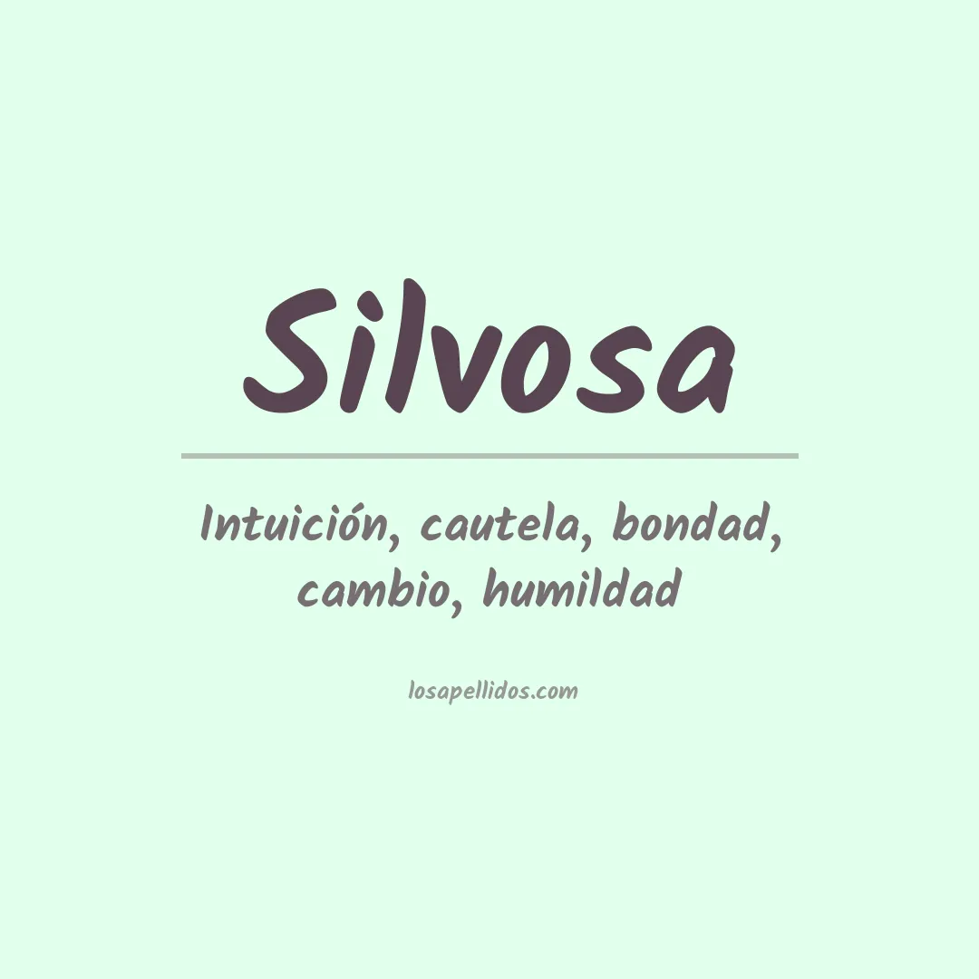 Apellido Silvosa