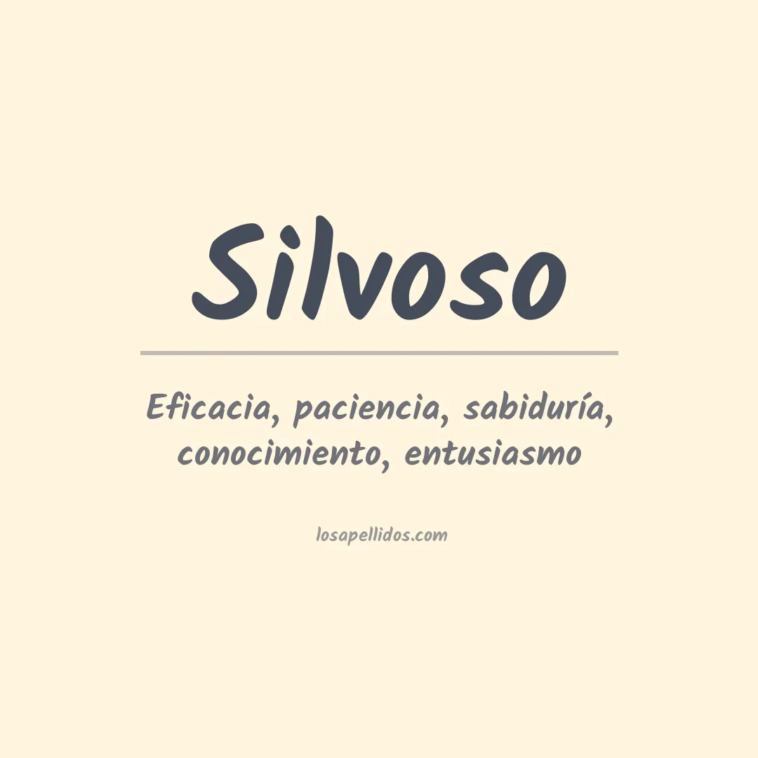 Apellido Silvoso