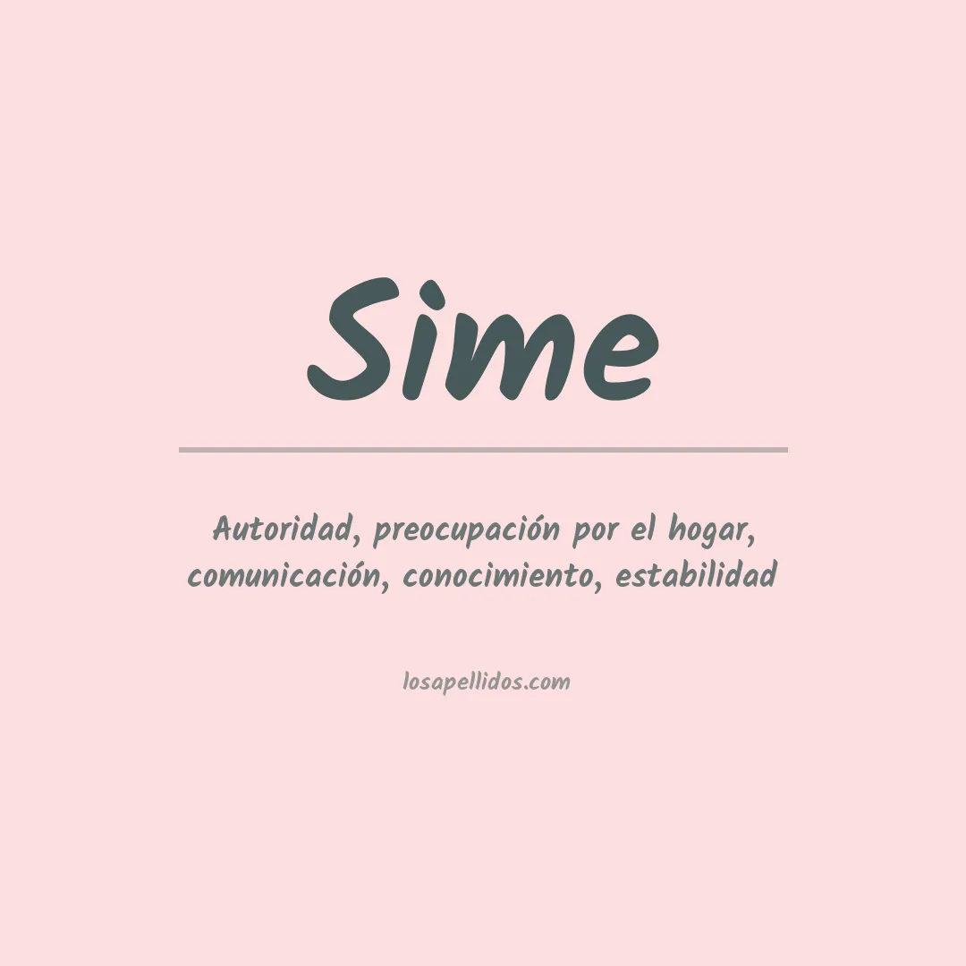Apellido Sime