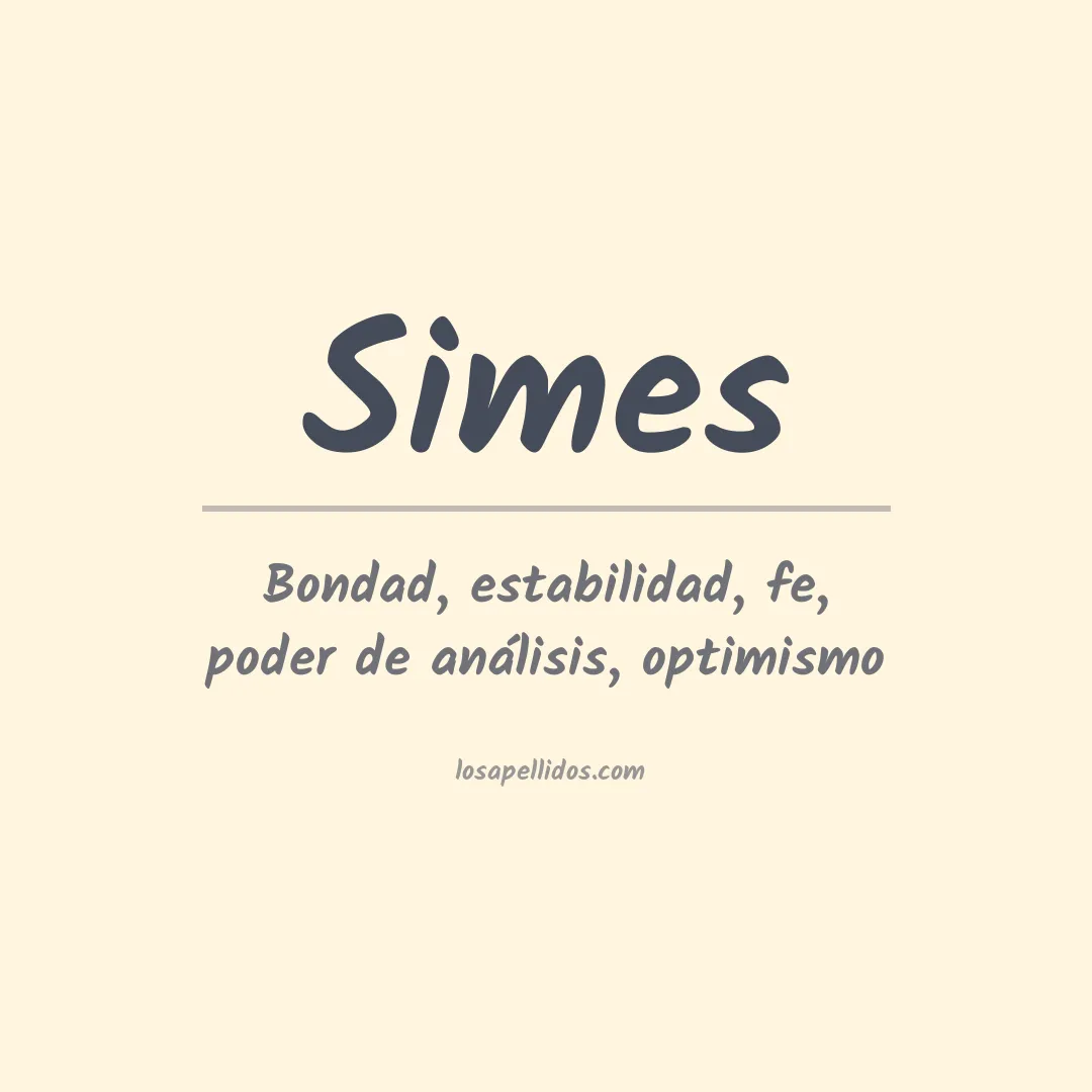 Apellido Simes