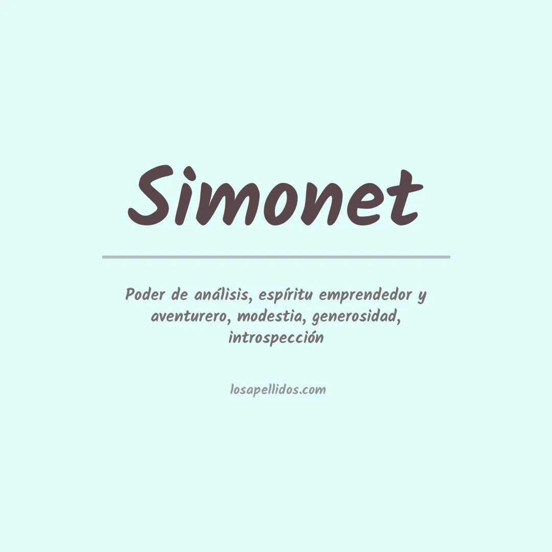 Apellido Simonet