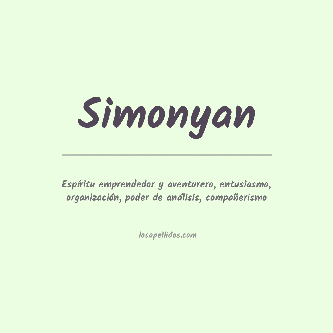 Apellido Simonyan