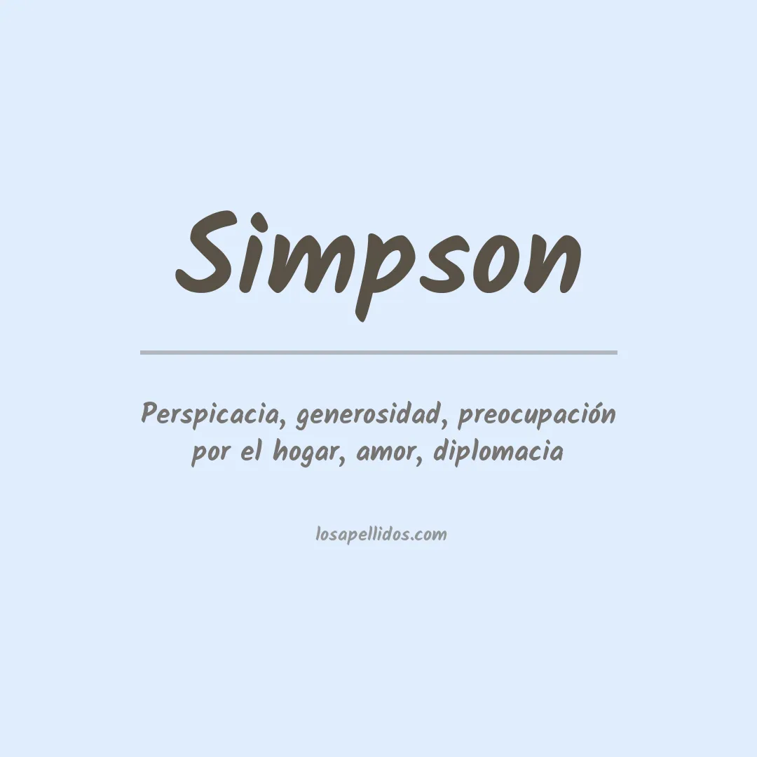 Apellido Simpson