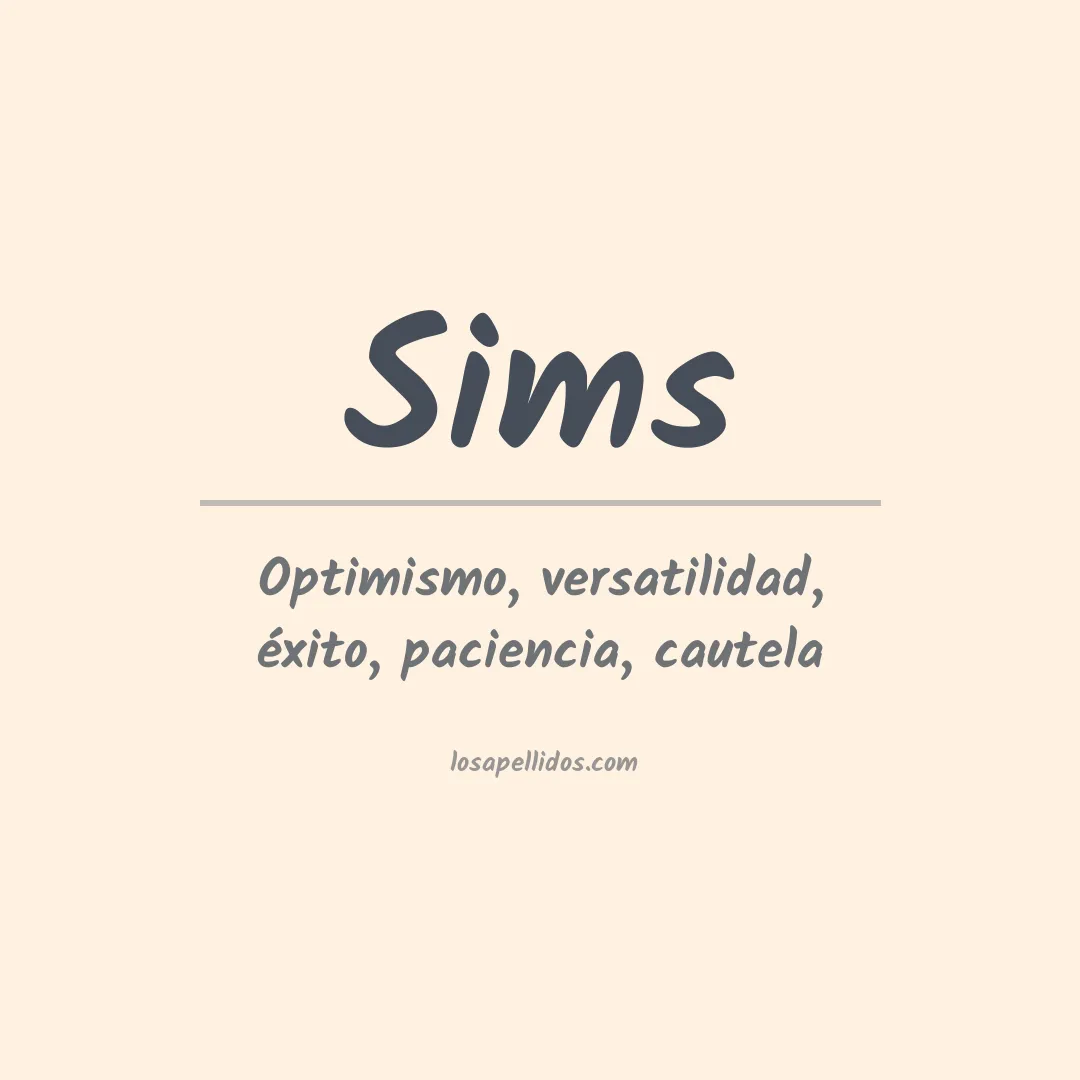 Apellido Sims