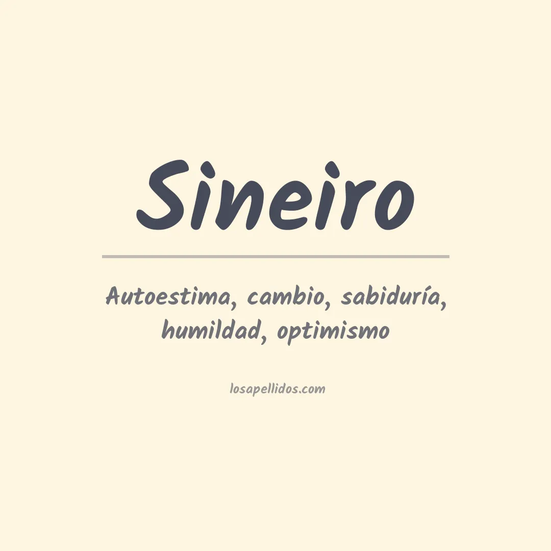 Apellido Sineiro