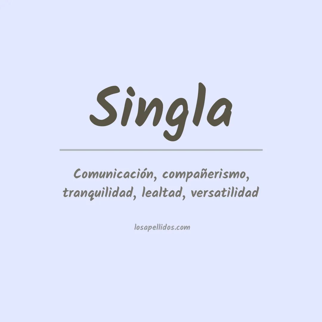 Apellido Singla