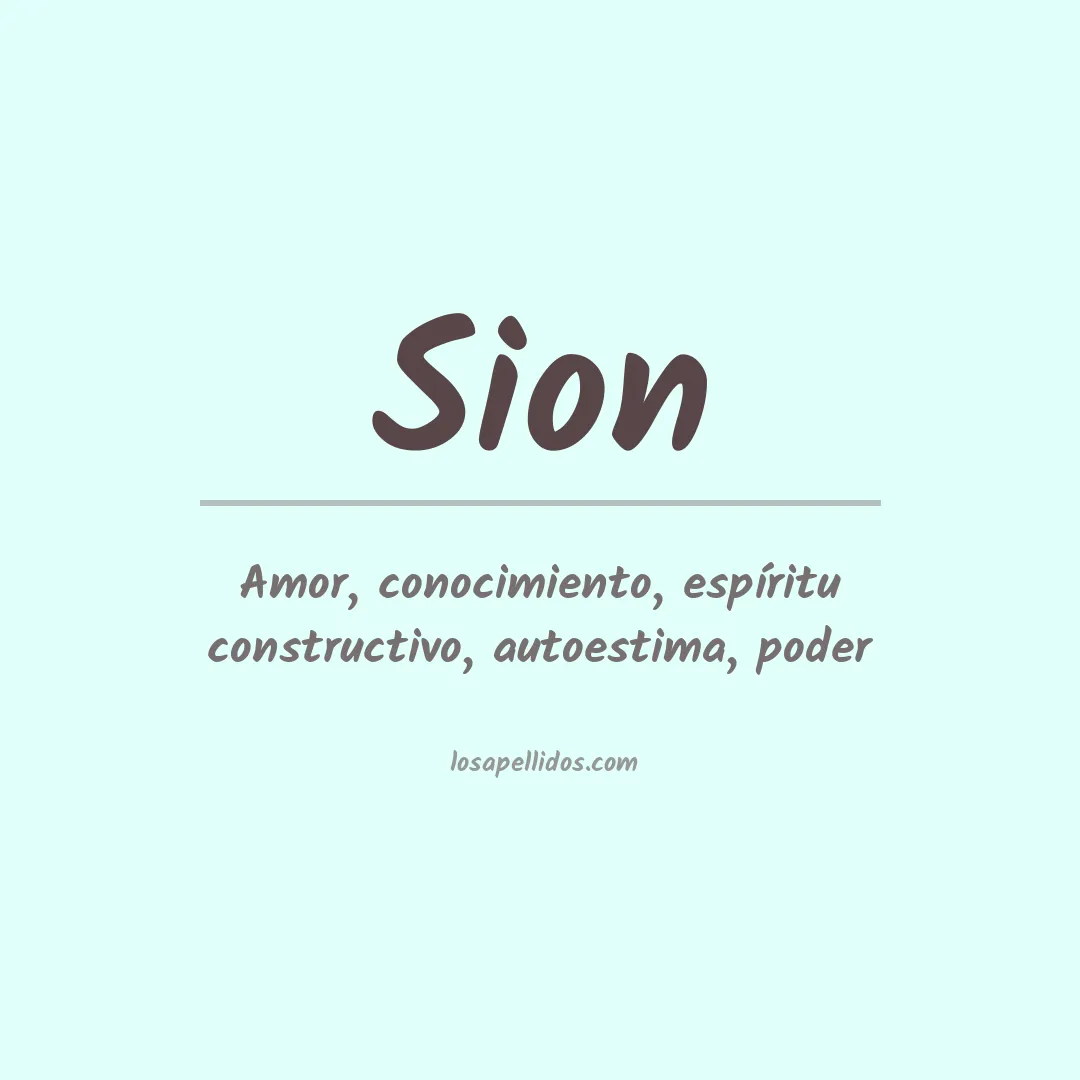 Apellido Sion