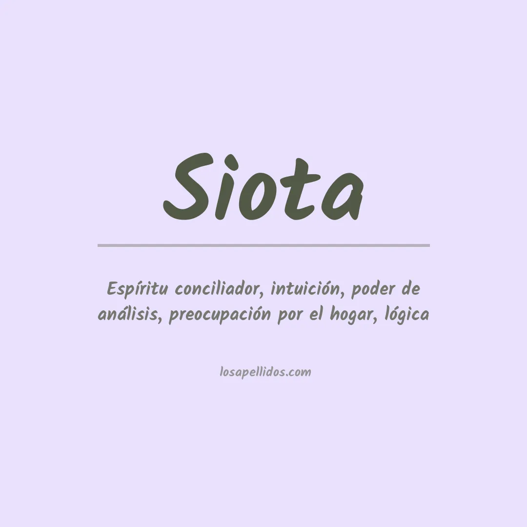 Apellido Siota