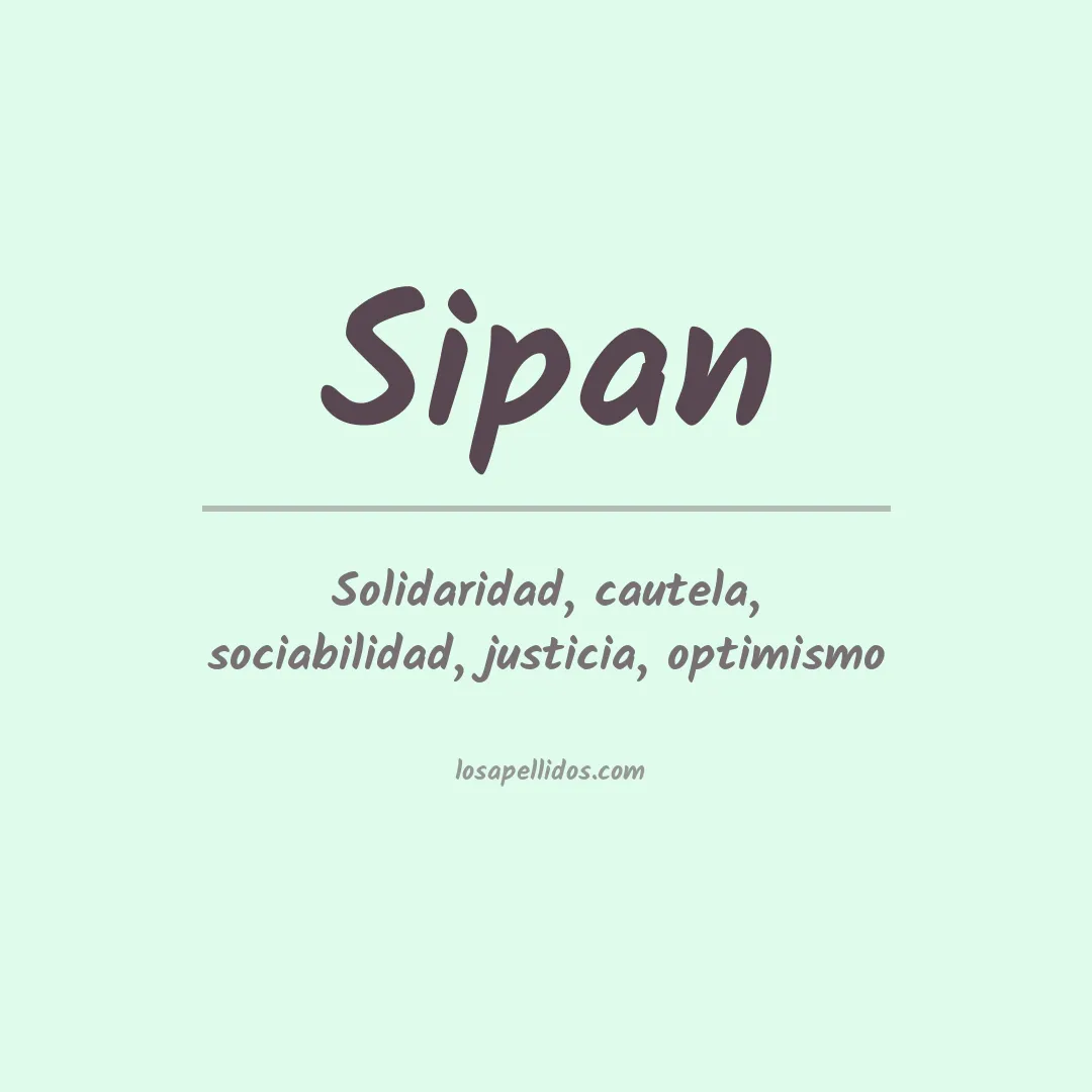 Apellido Sipan