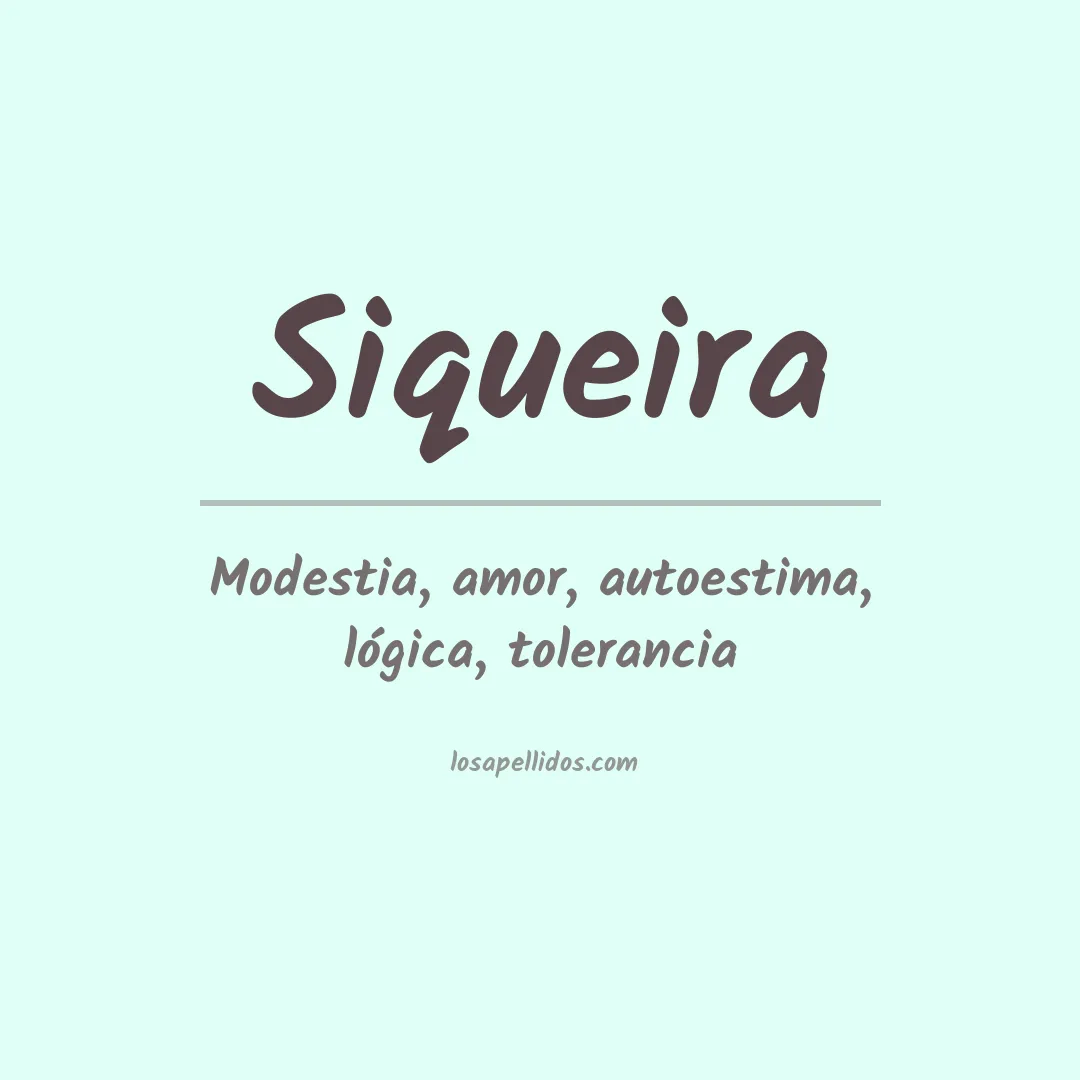 Apellido Siqueira
