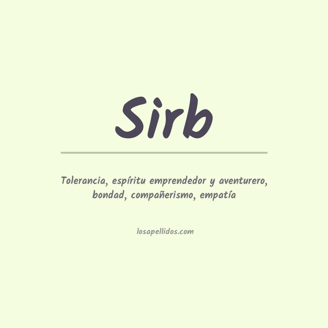 Apellido Sirb