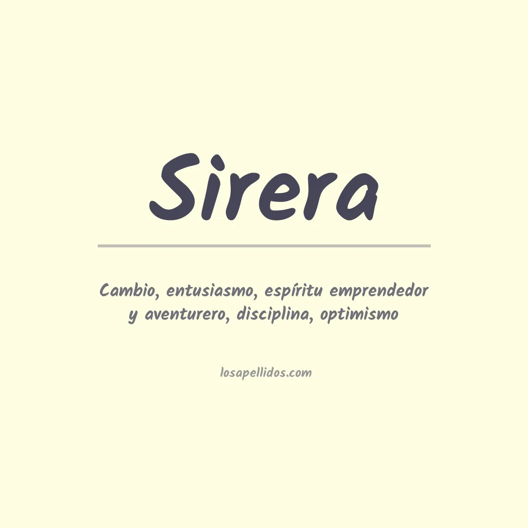 Apellido Sirera