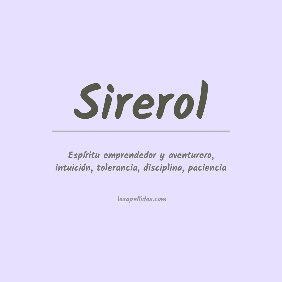 Apellido Sirerol