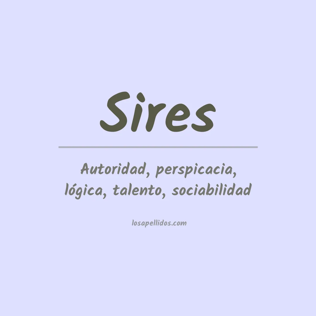 Apellido Sires