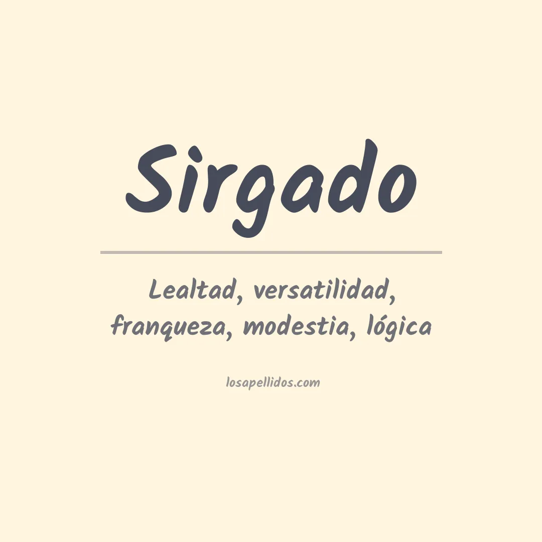 Apellido Sirgado
