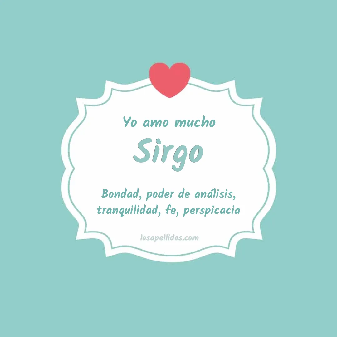 Yo amo mucho Sirgo