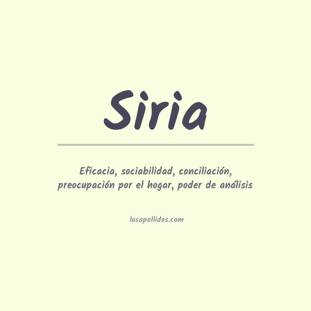 Apellido Siria