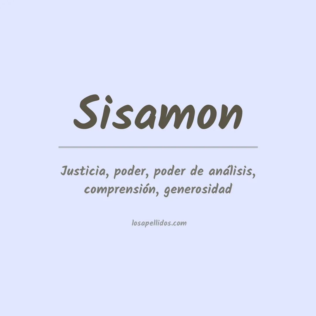 Apellido Sisamon