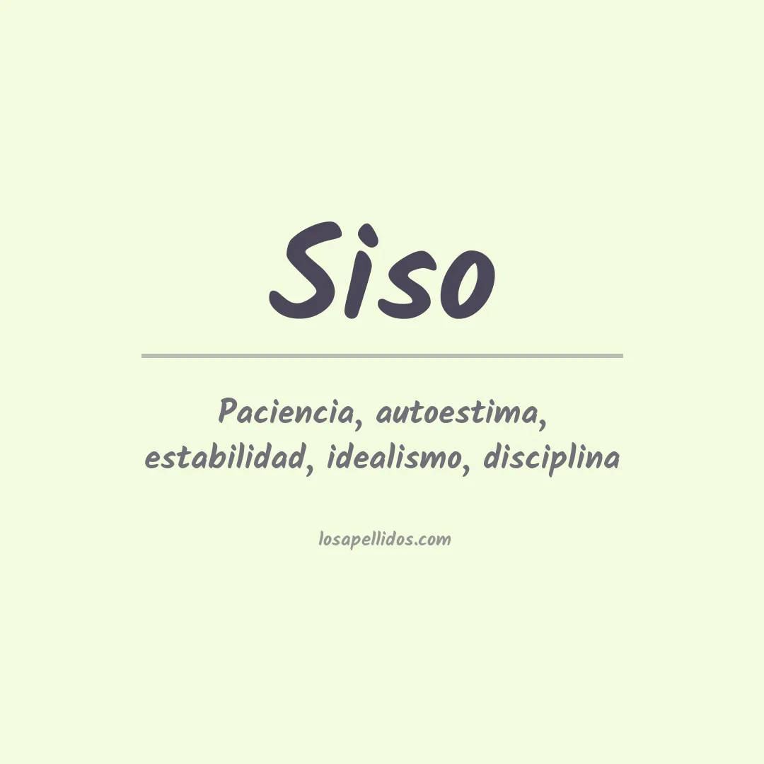 Apellido Siso