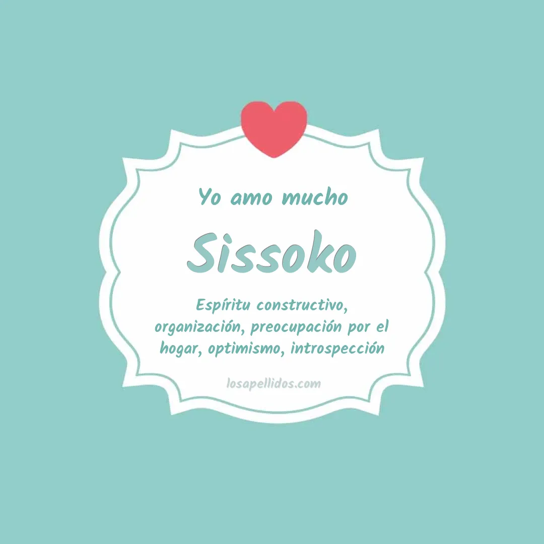 Yo amo mucho Sissoko