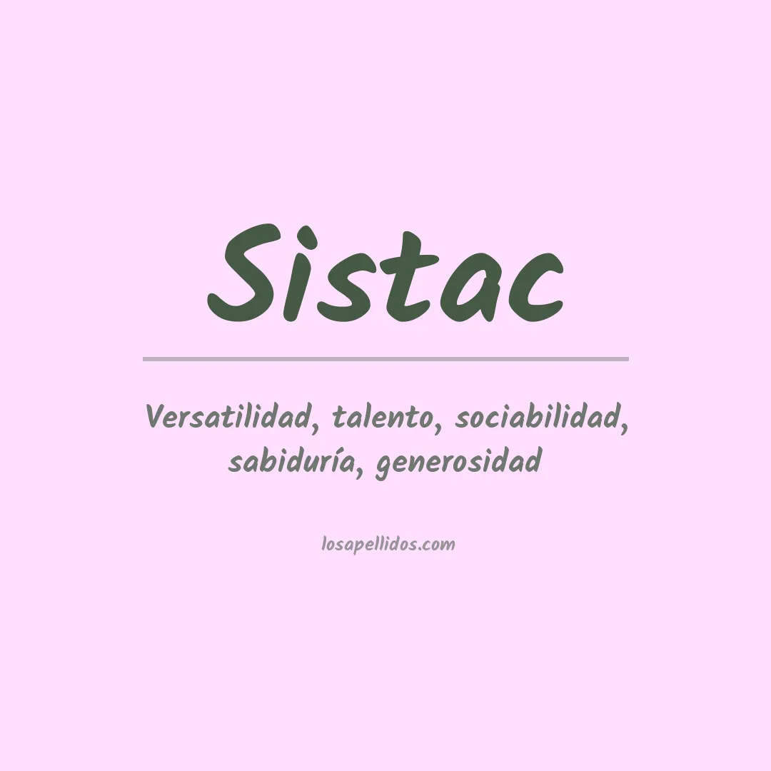 Apellido Sistac