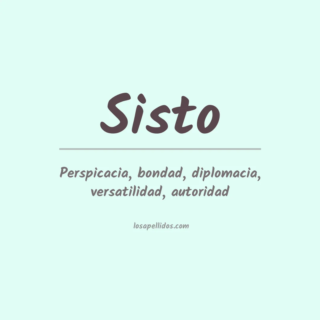 Apellido Sisto
