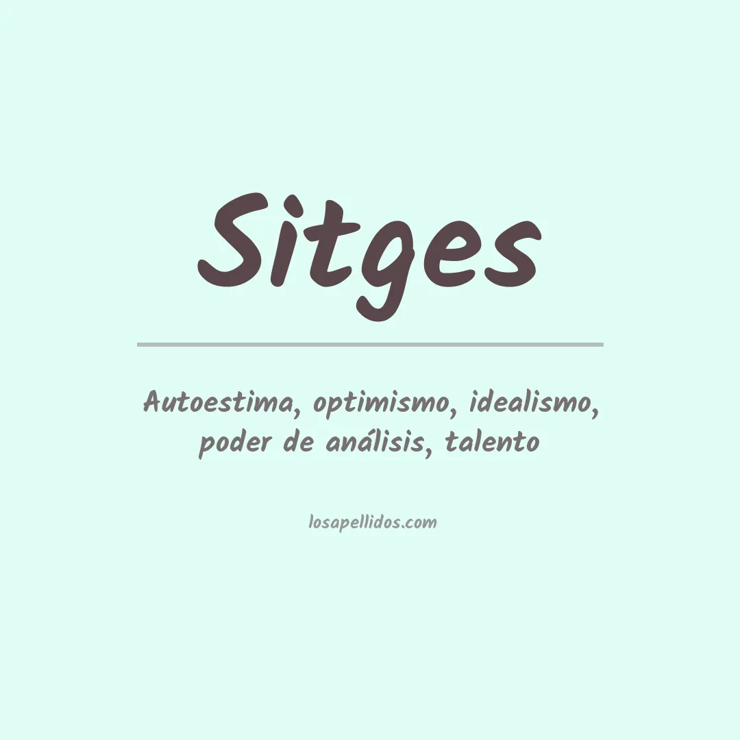 Apellido Sitges