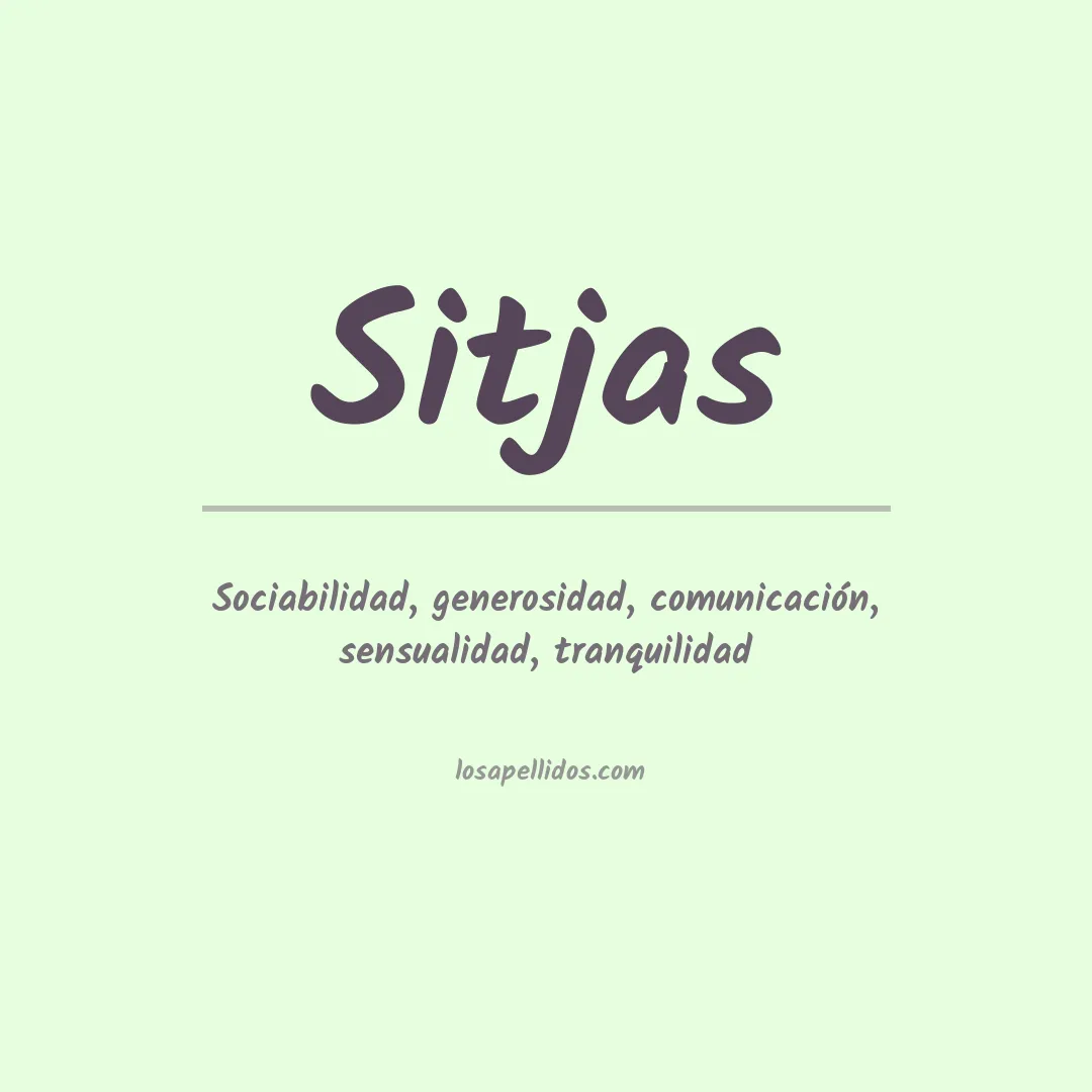 Apellido Sitjas