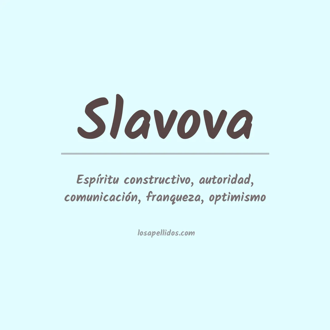 Apellido Slavova