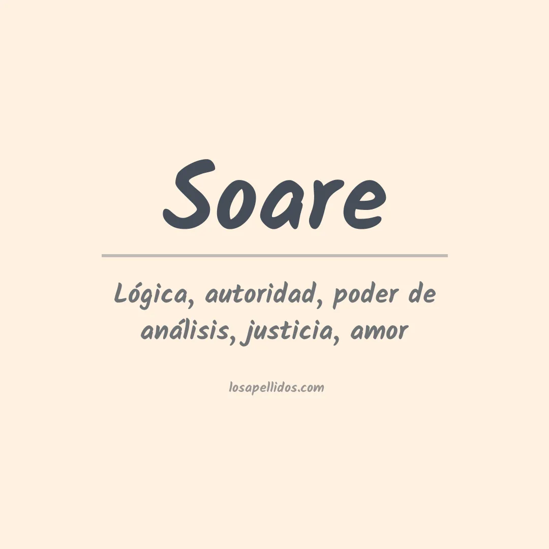 Apellido Soare