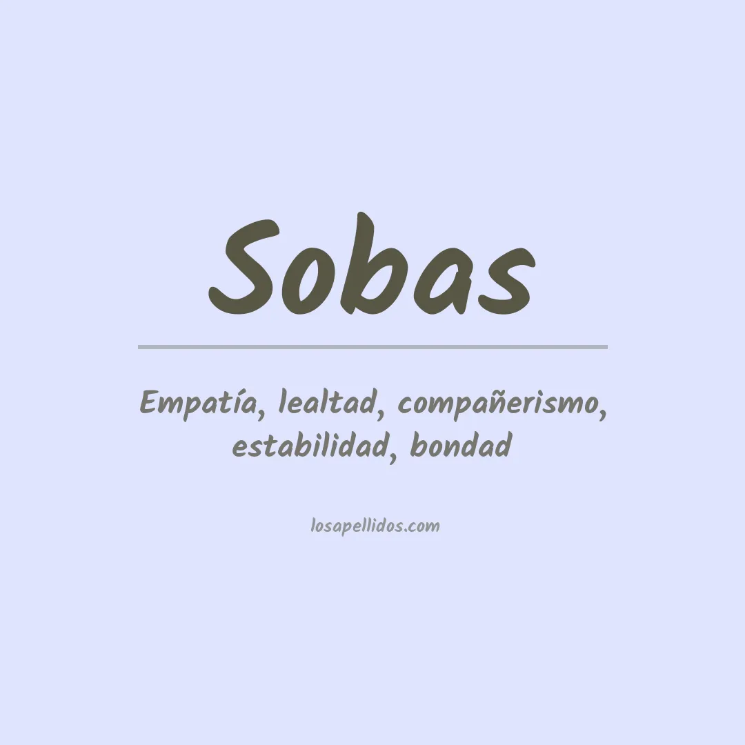 Apellido Sobas