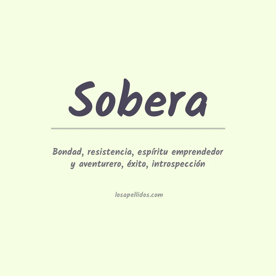Apellido Sobera