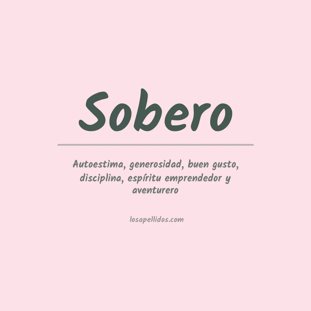 Significado del Apellido Sobero