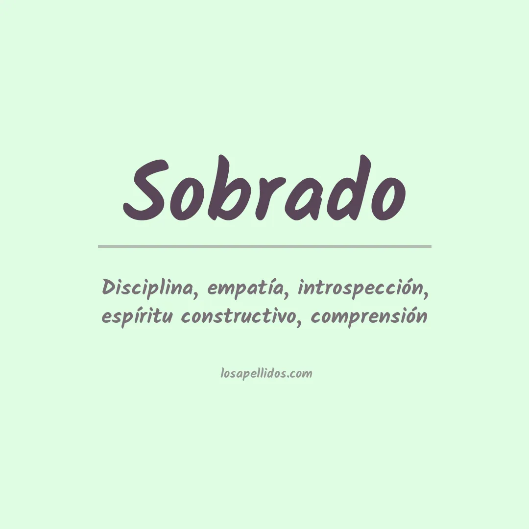 Apellido Sobrado