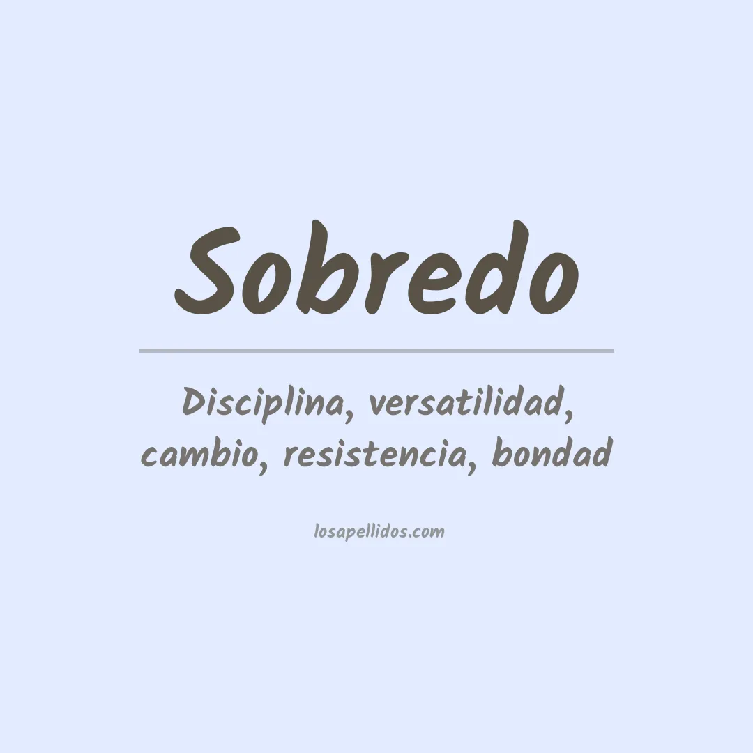 Apellido Sobredo