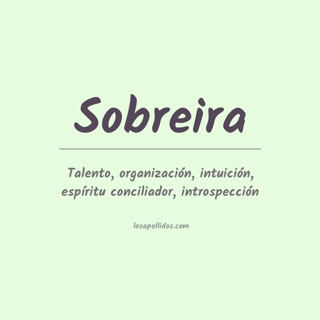 Apellido Sobreira