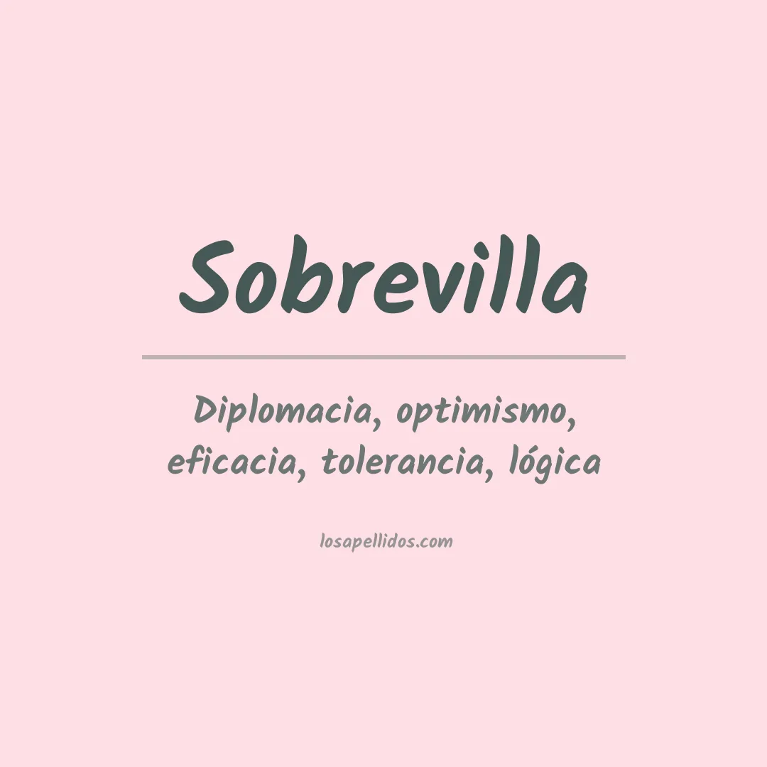 Apellido Sobrevilla